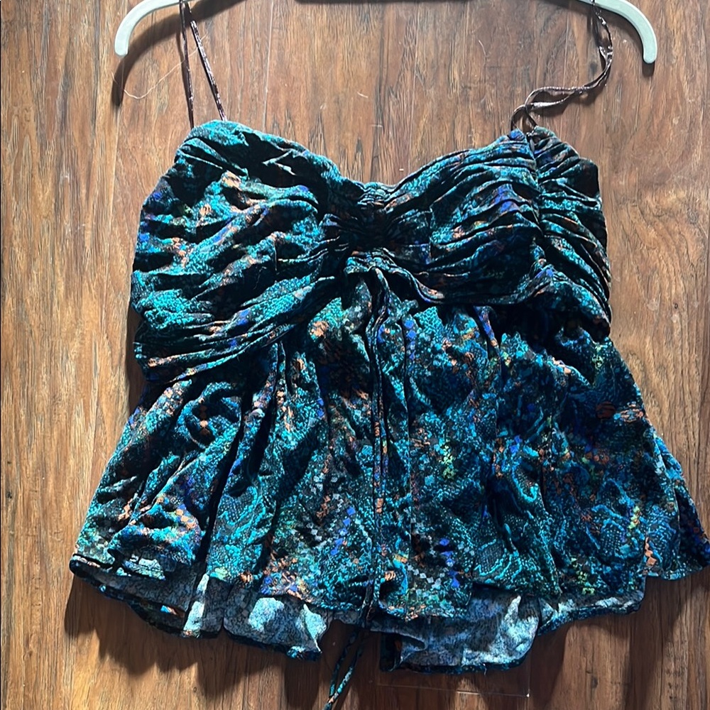 Vibrant Multicolor Ruched Top